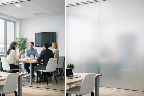 Common office privacy film mistakes — switchable film install on a commercial office glass wall (LA case study)