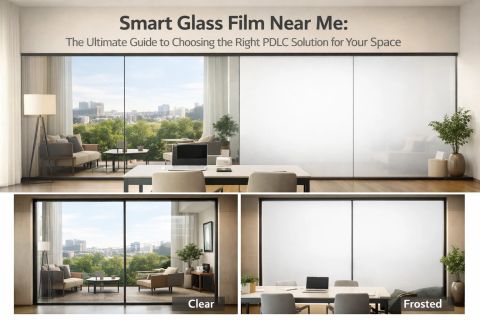 Picking the right smart film — switchable PDLC smart film install with proper driver placement and integration cabling for an LA-area residential project